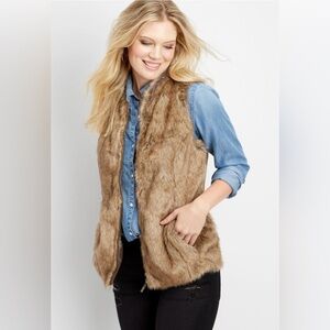 Maurices | Brown Faux Fur Vest